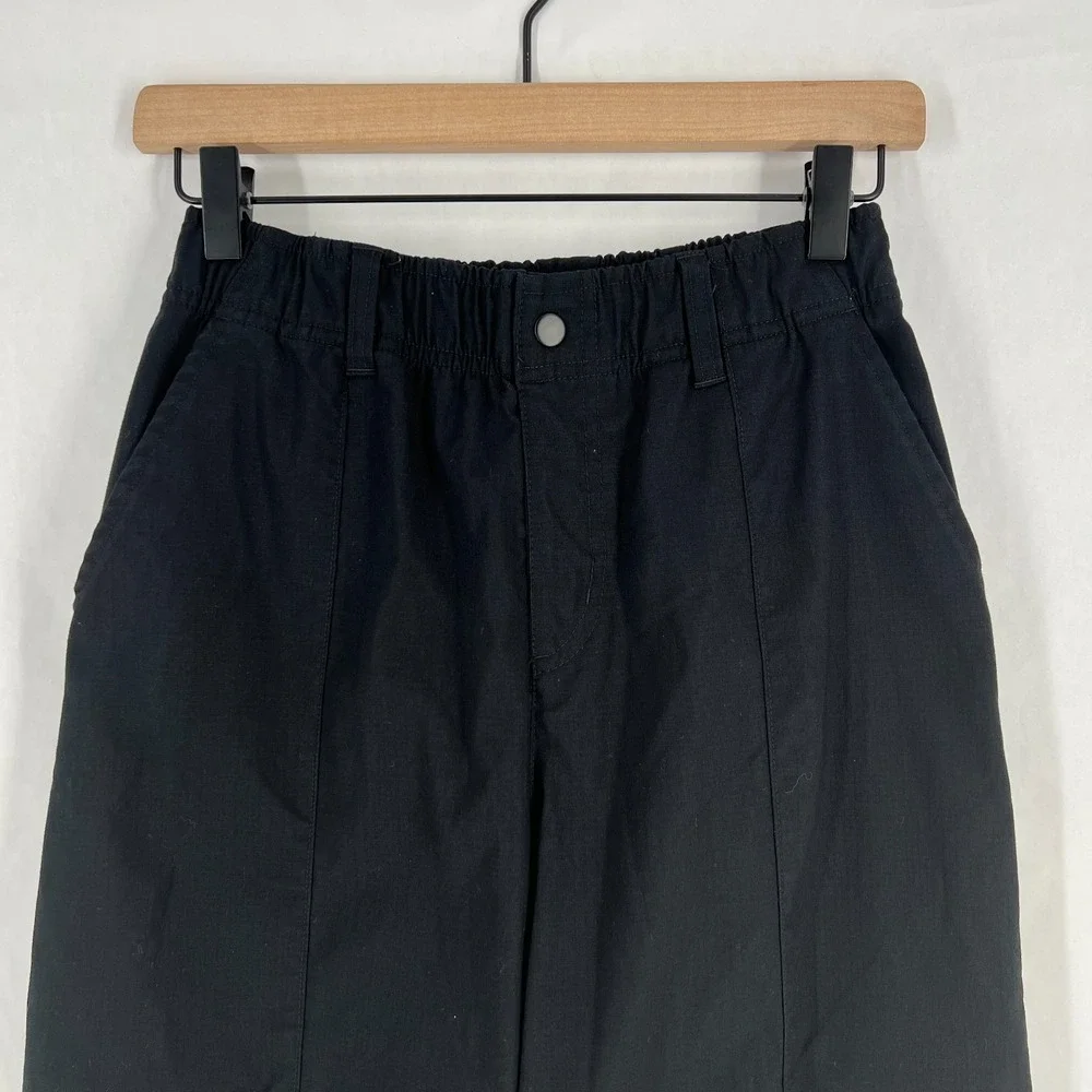 Nike Air Jordan Cargo Pants Womens XS Black Cotton Loose Fit High Rise Outdoor - Picture 2 of 16